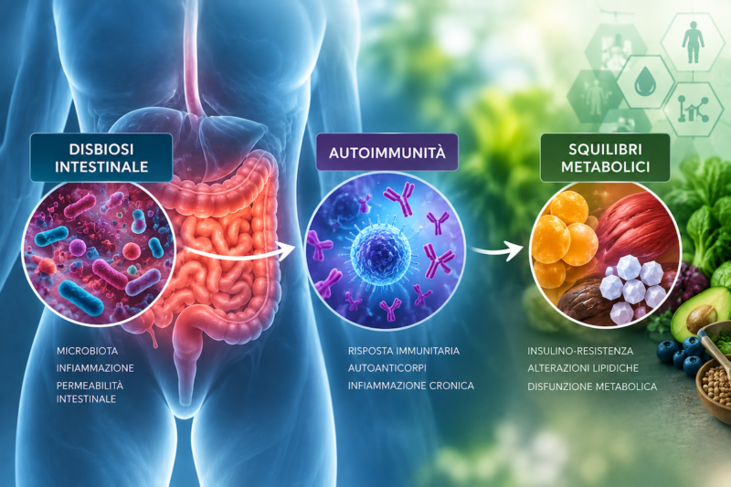 Disbiosi intestinale, autoimmunità e squilibri metabolici: le evidenze scientifiche