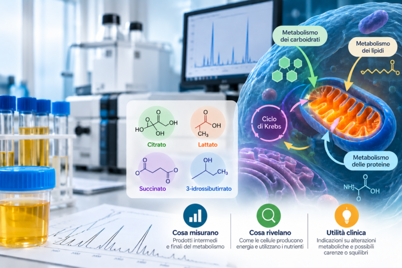 Acidi organici: cosa misurano e cosa rivelano sul metabolismo cellulare